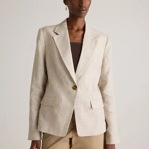 NWT Quince 100% European Linen Structured Blazer